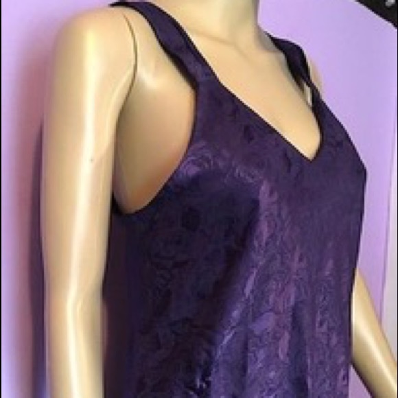 INNER MOST PURPLE FLORAL PRINT PAJAMA DRESS MEDIUM - Picture 4 of 6